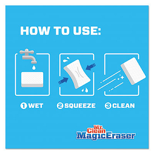 Mr. Clean Magic Eraser Extra Durable, 4.6 x 2.4, 0.7" Thick, White, 4/Box, 8 Boxes/Carton (82038CT)
