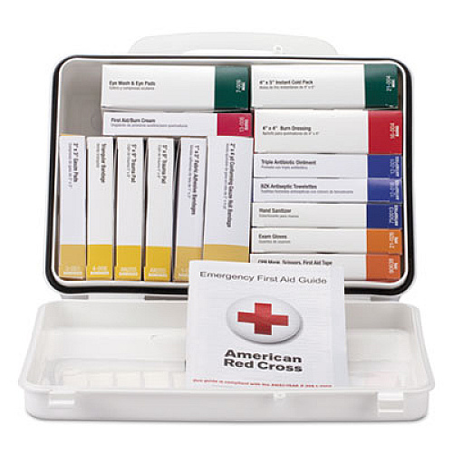 First Aid Only Unitized ANSI Class A Weatherproof First Aid Kit for 25 People, 84 Pieces, Plastic (90569)