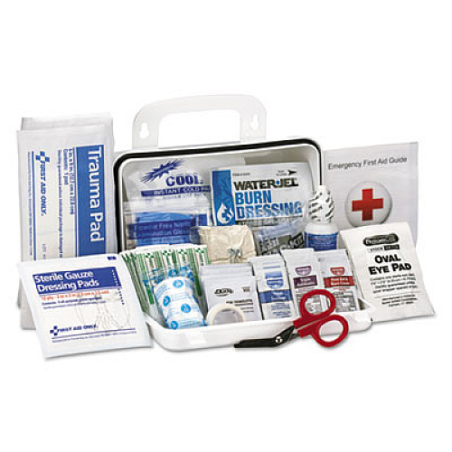 First Aid Only ANSI Class A 10 Person First Aid Kit, 71 Pieces, Plastic Case (90754)