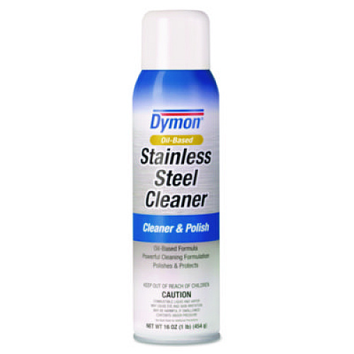 Dymon Stainless Steel Cleaner, 16 oz Aerosol Spray, 12/Carton (20920)