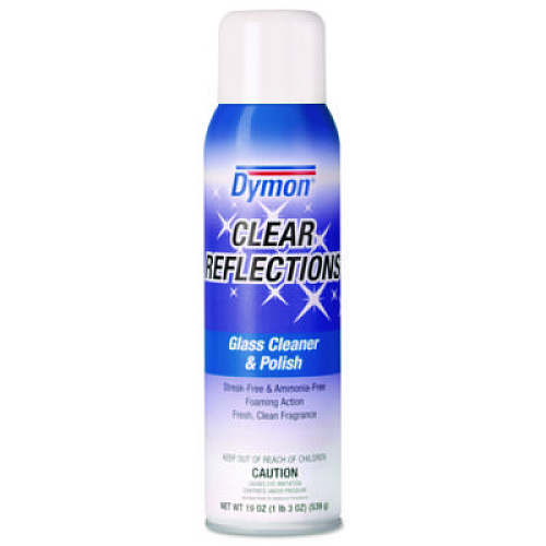 Dymon Clear Reflections Mirror and Glass Cleaner, 20 oz Aerosol Spray, 12/Carton (38520)
