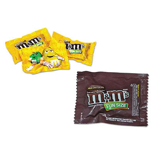 Office Snax Candy Tubs, Chocolate and Peanut MandMs, 1.75 lb Resealable Plastic Tub (00066)