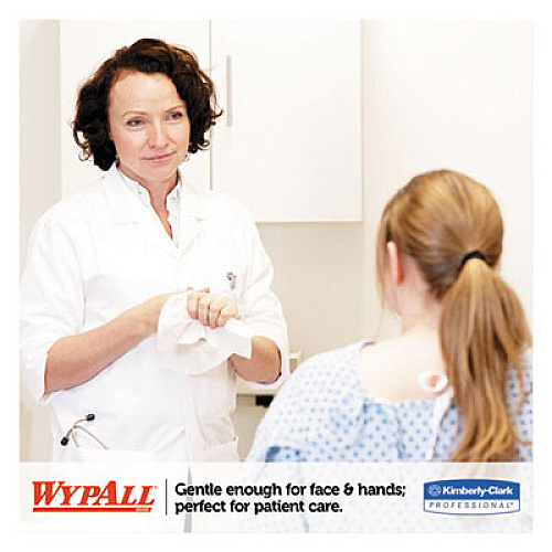 WypAll L40 Towels, 1/4 Fold, White, 12.5x12, 56/Pack, 12 Packs/Carton (05600)