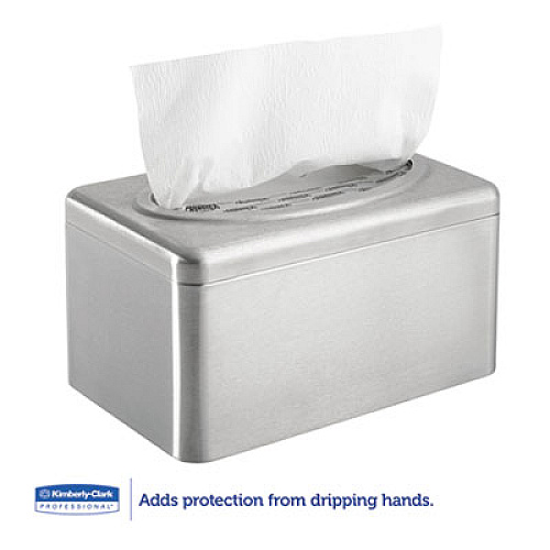 Kleenex Folded Towel Dispenser, 10.4 x 6.1 x 5.4, Stainless Steel (09924)