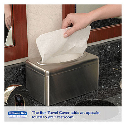 Kleenex Folded Towel Dispenser, 10.4 x 6.1 x 5.4, Stainless Steel (09924)