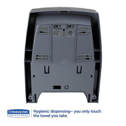 Kimberly-Clark Professional* Sanitouch Hard Roll Towel Dispenser, For 1.75" Core, 12.63 x 10.2 x 16.13, Smoke (09996)