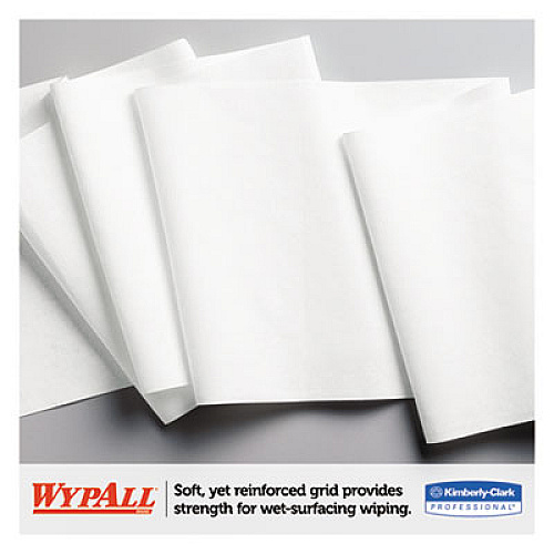 WypAll L30 Towels, Center-Pull Roll, 9.8 x 15.2, White, 300/Roll, 2 Rolls/Carton (05820)