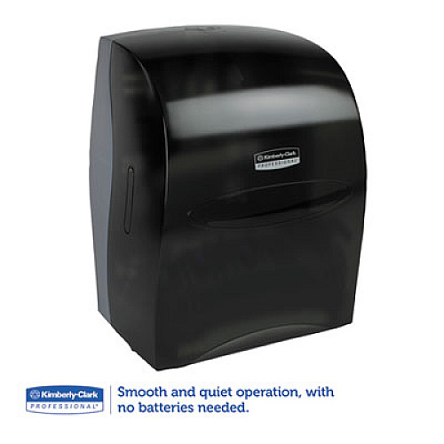 Kimberly-Clark Professional* Sanitouch Hard Roll Towel Dispenser, For 1.75" Core, 12.63 x 10.2 x 16.13, Smoke (09996)