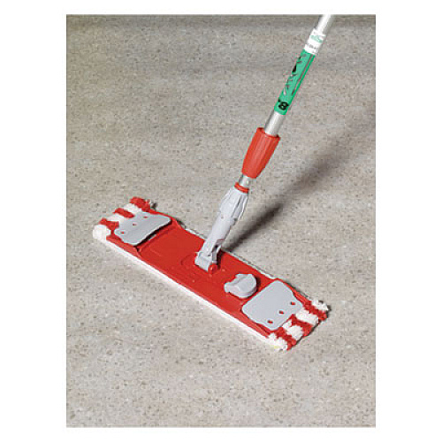 Unger Microfiber Mop Head, 16 x 5, Medium-Duty 7mm Pile, Red/White (MD40R)