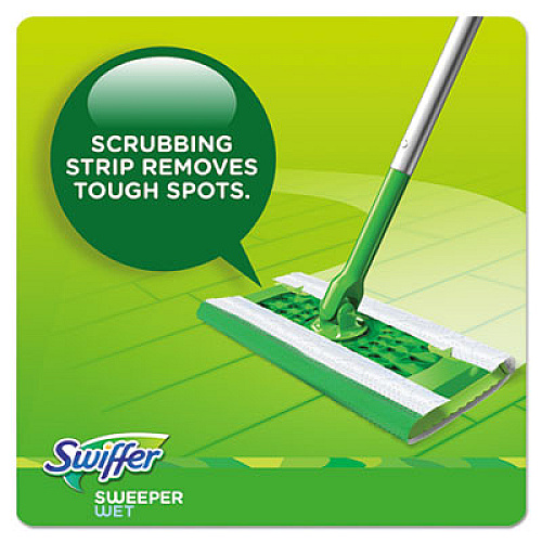 Swiffer Wet Refill Cloths, Gain Original Scent, White, 8 x 10, 24/Pack, 6 Pack/Carton (95532CT)