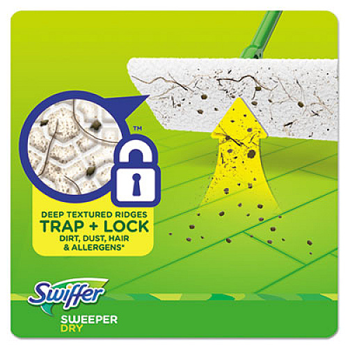 Swiffer Dry Refill Cloths, White, 10 2/5" x 8", 37/Box, 4 Box/Carton (82822CT)