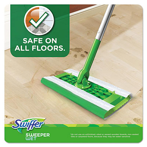 Swiffer Wet Refill Cloths, Open Window Fresh, Cloth, White, 10 x 8, 28/Box, 6 Boxes/Carton (82856)