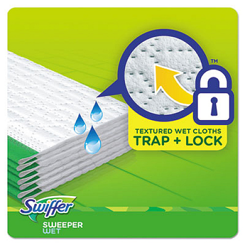 Swiffer Wet Refill Cloths, Gain Original Scent, White, 8 x 10, 24/Pack, 6 Pack/Carton (95532CT)