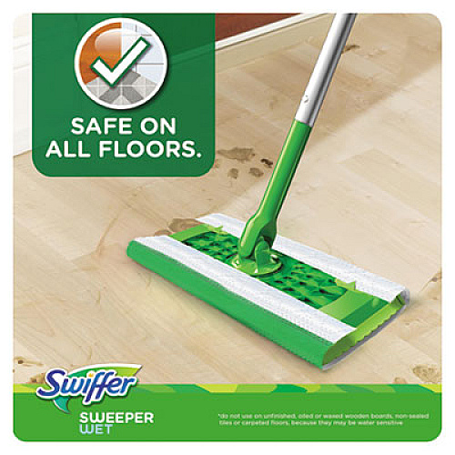 Swiffer Wet Refill Cloths, Gain Original Scent, White, 8 x 10, 24/Pack, 6 Pack/Carton (95532CT)