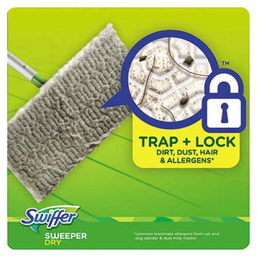 Swiffer Dry Refill Cloths, White, 10 2/5" x 8", 37/Box, 4 Box/Carton (82822CT)