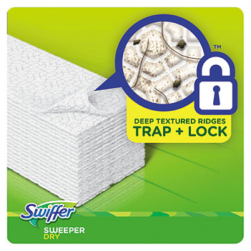 Swiffer Dry Refill Cloths, White, 10 2/5" x 8", 37/Box, 4 Box/Carton (82822CT)