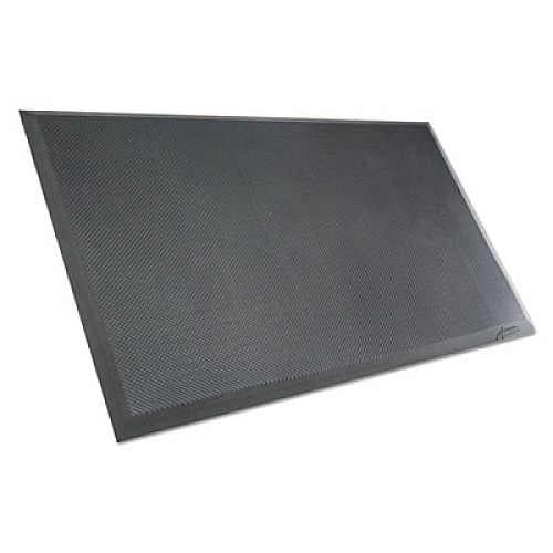 Alera AdaptivErgo Anti-Fatigue Mat, Rectangular, Black Molded Grid Surface, 19.4" x 33.2" (AE23AFM)