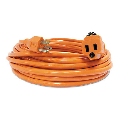 Innovera Indoor Extension Cord, Locking Plug, 50ft, Orange (IVR72350)
