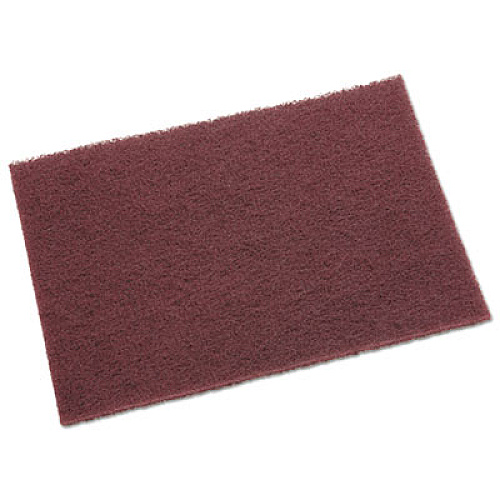 Scotch-Brite PROFESSIONAL General Purpose Hand Pad, 6 x 9, Maroon, 20/Box, 3 Boxes/Carton (04029)