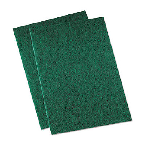 Boardwalk Medium-Duty Scouring Pad, 6 x 9, Green, 20/Carton (196)