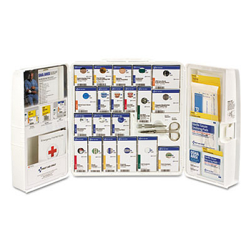 First Aid Only ANSI 2021 SmartCompliance General Business First Aid Station for 50 People, without Medication, 202 Pieces, Plastic Case (90580021)