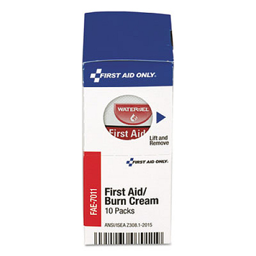 First Aid Only SmartCompliance Burn Cream, 0.9 g Packet, 10/Box (FAE7011)