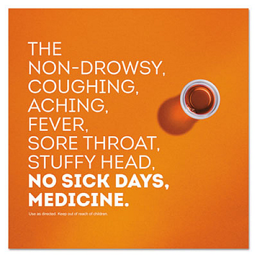 Vicks DayQuil Cold and Flu Liquid, 12 oz Bottle, 12/Carton (01436)