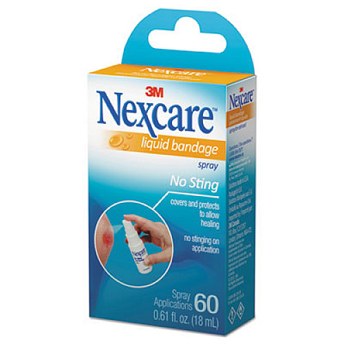 3M Nexcare No-Sting Liquid Bandage Spray, 0.61 oz (LBS11803)