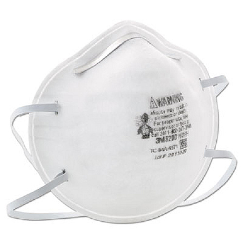 3M N95 Particle Respirator 8200 Mask, Standard-Size, 20/Box