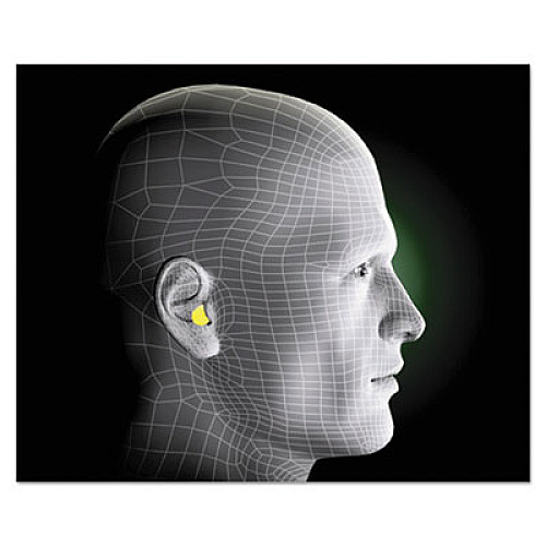 3M E-A-Rsoft Blasts Earplugs, Cordless, Foam, Yellow Neon/Red Flame, 200 Pairs/Box (3121252)