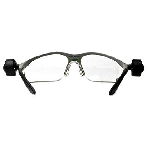 3M Lightvision Safety Glasses W/led Lights, Clear Antifog Lens, Gray Frame (114760000010)