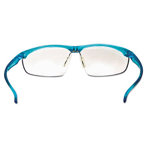 3M Refine 201 Safety Glasses, Half-Frame, Clear Antifog Lens, Teal Frame (117350000020)