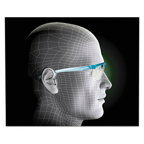 3M Refine 201 Safety Glasses, Half-Frame, Clear Antifog Lens, Teal Frame (117350000020)