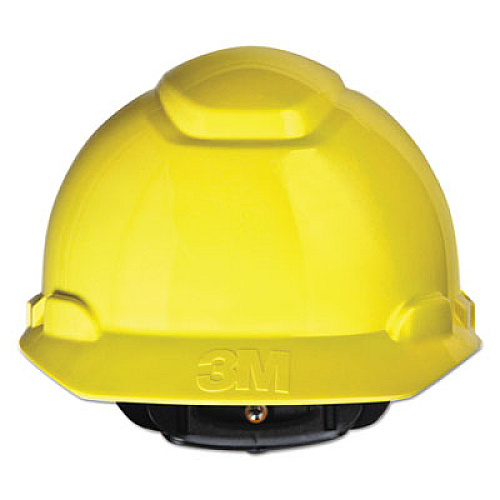 3M H-700 Series Hard Hat with Four Point Ratchet Suspension, Yellow (H702R)