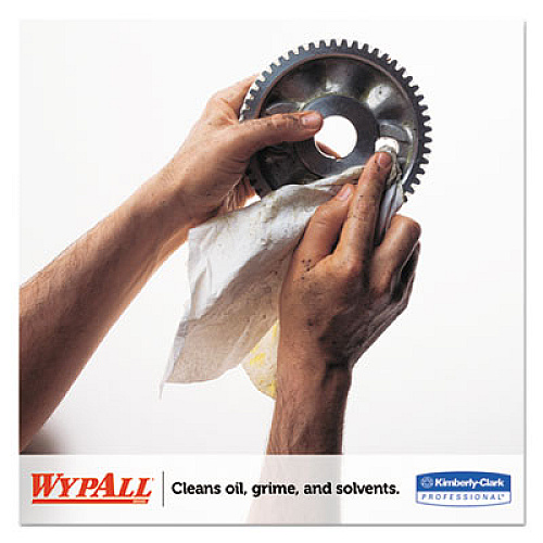 WypAll X70 Cloths, Flat Sheet, 29 4/5 x 16 3/5, White, 300/Carton (41061)