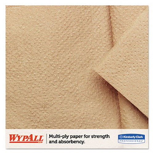 WypAll L20 Towels, Pop-Up Box, 2-Ply, 9 1/10 X 16 4/5, Brown, 88/box, 10 Boxes/carton (47033)