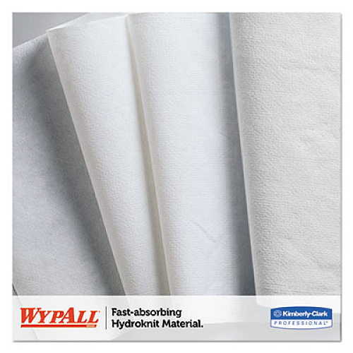 WypAll X70 Cloths, Flat Sheet, 29 4/5 x 16 3/5, White, 300/Carton (41061)