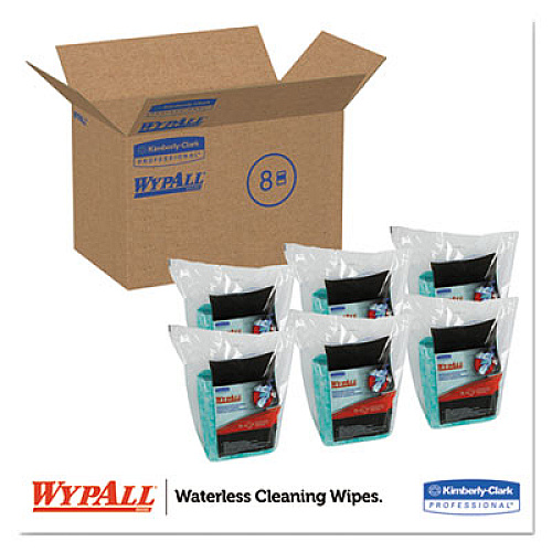 WypAll Waterless Cleaning Wipes Refill Bags, 12 x 9, 75/Pack (91367)