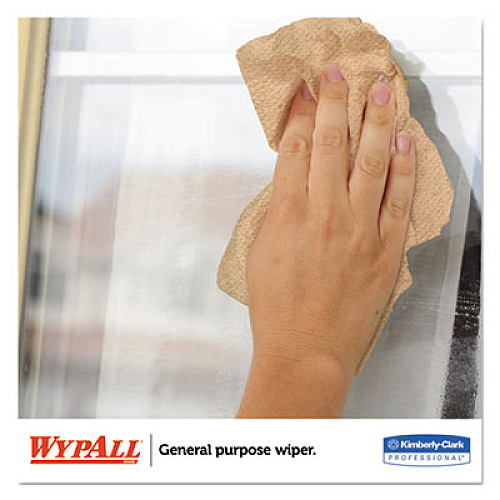 WypAll L20 Towels, Pop-Up Box, 2-Ply, 9 1/10 X 16 4/5, Brown, 88/box, 10 Boxes/carton (47033)