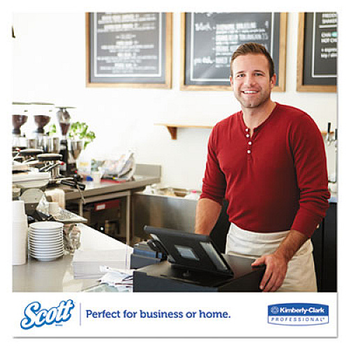 Scott 1/8-Fold Dinner Napkins, 2-Ply, 17 x 14.63, White, 300/Pack, 10 Packs/Carton (98200)
