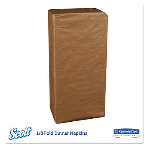 Scott 1/8-Fold Dinner Napkins, 2-Ply, 17 x 14.63, White, 300/Pack, 10 Packs/Carton (98200)