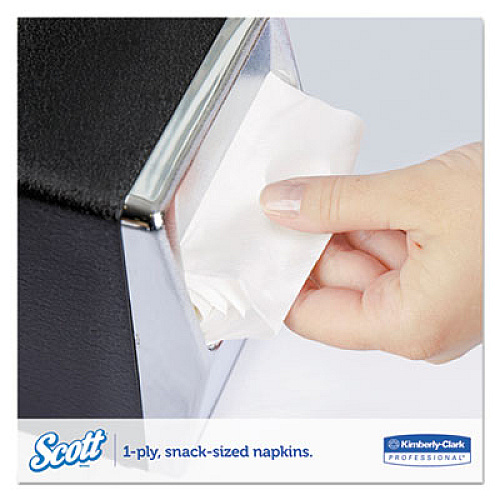 Scott Low-Fold Dispenser Napkins, 1-Ply, 12 x 7, White, 250/Pack, 32 Packs/Carton (98720)