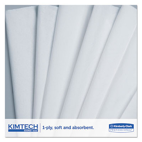 Kimtech Precision Wiper, POP-UP Box, 1-Ply, 14.7" x 16.6" White, 140/Box, 15 Boxes/Carton (05514CT)