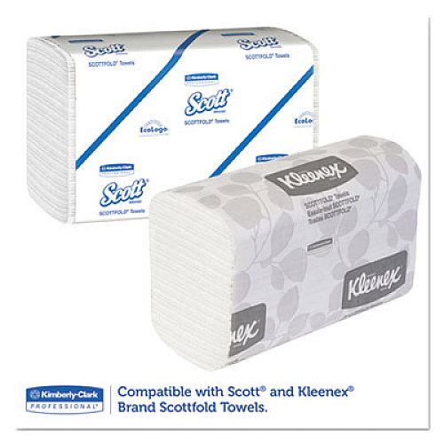 Kimberly-Clark Professional* Windows Scottfold Compact Towel Dispenser, 10.6 x 4.75 x 9, Stainless Steel (09216)