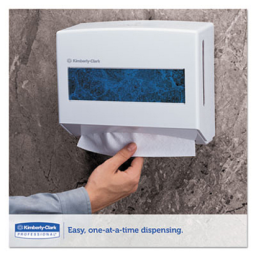 Kimberly-Clark Professional* Scottfold Compact Towel Dispenser, 10.75 x 4.75 x 9, Pearl White (09217)