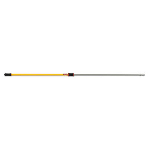 Rubbermaid Commercial HYGEN HYGEN 48-96" Quick-Connect Extension Pole, Aluminum, Yellow, 6/Carton (Q765YELCT)