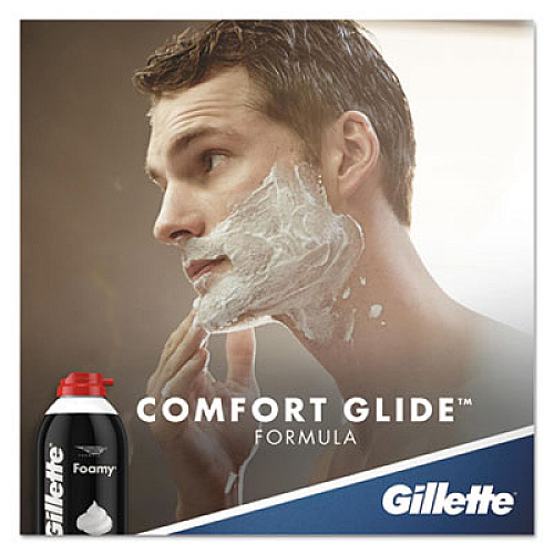 Gillette Foamy Shave Cream, Original Scent, 11 oz Aerosol Spray Can, 12/Carton (24040CT)