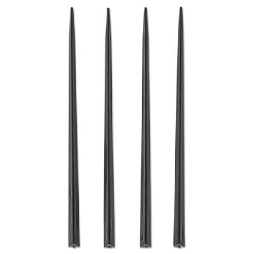 AmerCareRoyal Prism Picks, Plastic, 4", Black, 500/Box, 5 Boxes/Carton (RP1494BK)