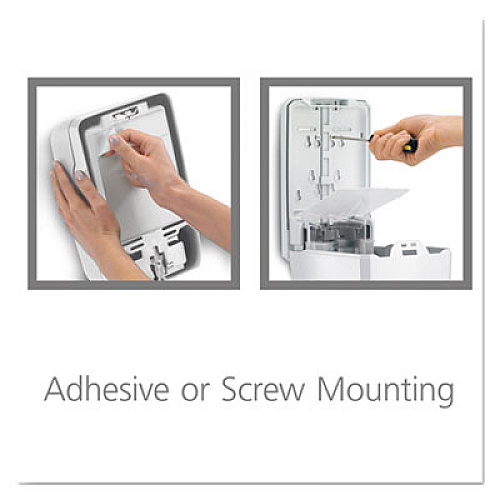GOJO FMX-20 Soap Dispenser, 2 L, 6.5 x 4.7 x 11.7, White/Gray, 6/Carton (527006)