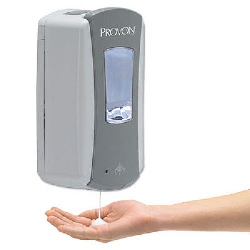 PROVON LTX-12 Dispenser, 1,200 mL, 5.75 x 3.38 x 10.63, Gray/White, 4/Carton (197104CT)